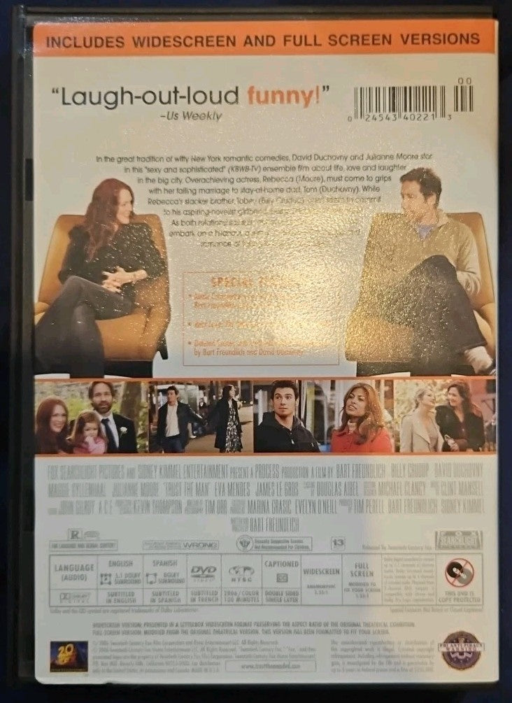 Trust the Man (DVD) Brand new sealed