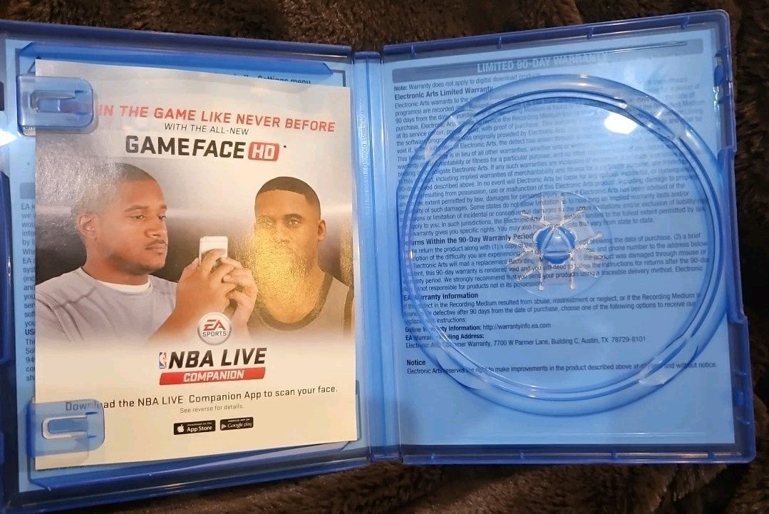 NBA Live 16 (2015) PS4. No Game. Case. Box Art Only