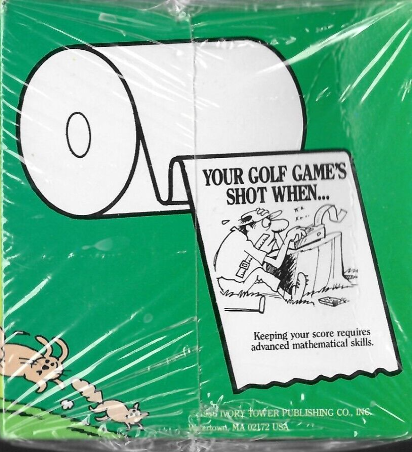 Your Golf Game's Shot When... Comical Toilet Paper