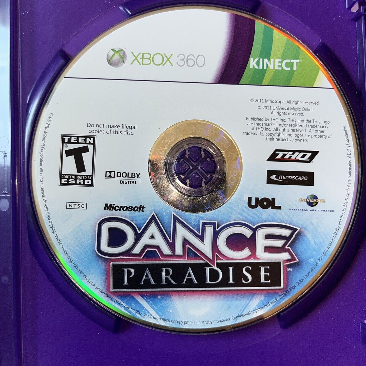 Dance Paradise (Microsoft Xbox 360, 2011) New Case. With Manual. CIB