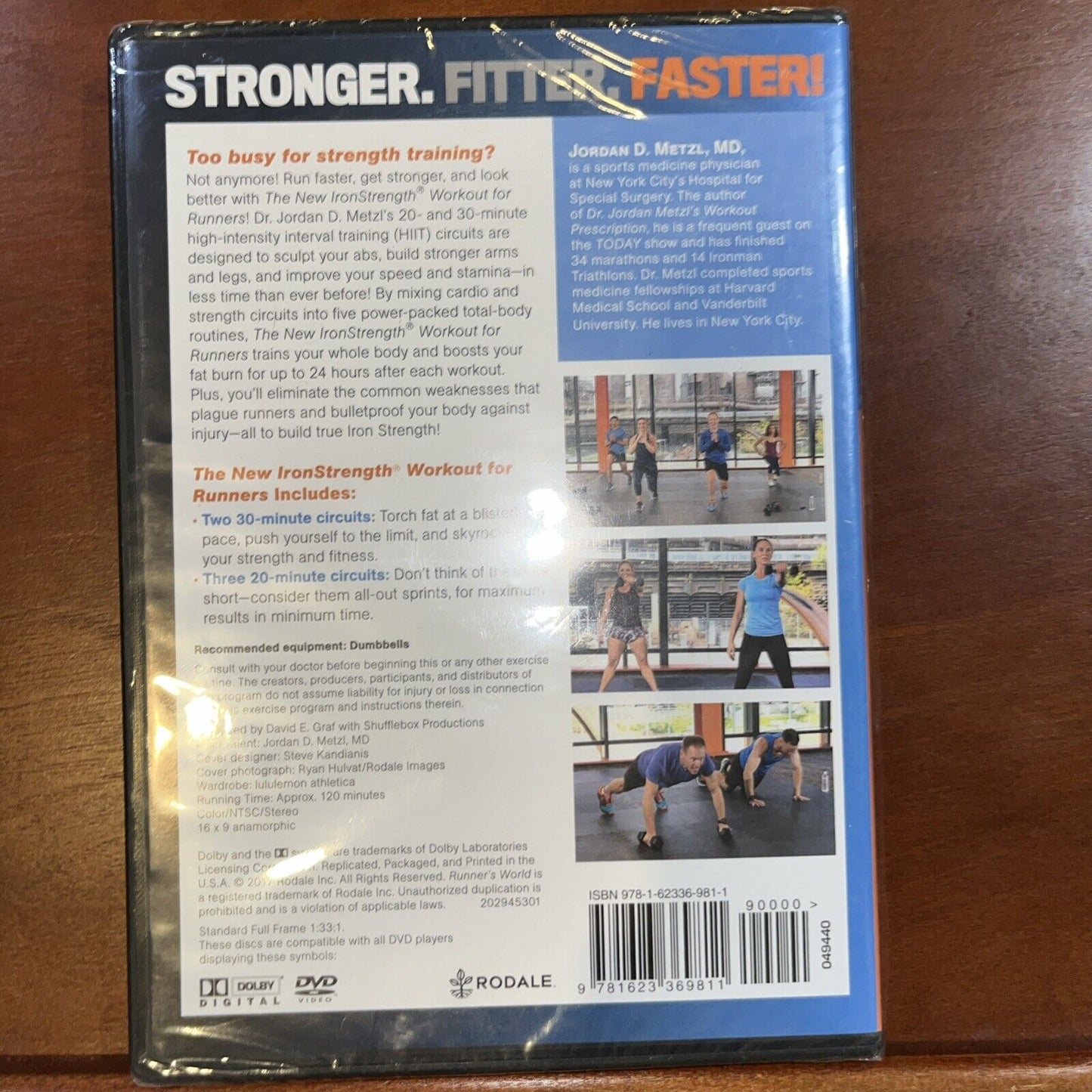 The New Iron Strength Workout For Runners - Jordan Metzl (DVD, 2017) New Sealed
