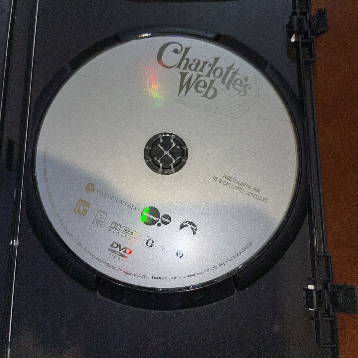 Charlotte's Web (DVD, Full Screen, Canadian) Tested. New Case. 