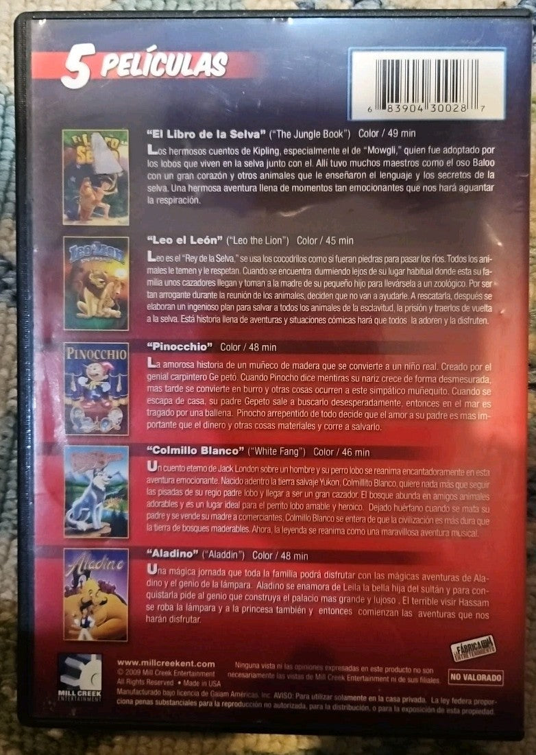 Coleccion De La Adventura 5 Movie Set (DVD) New Sealed