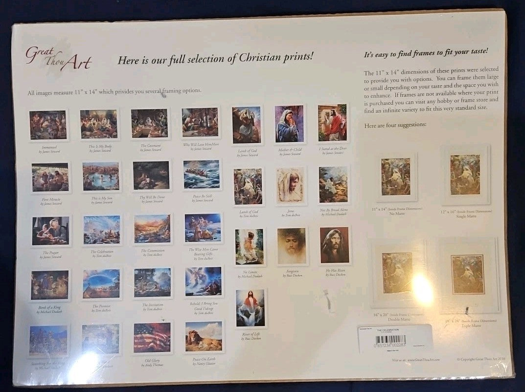 "The Celebration" By Tom duBois 11" X 14" Print. Sealed