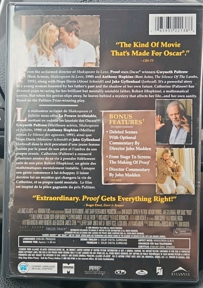 Proof (DVD) Sealed