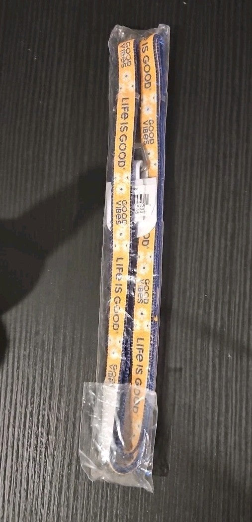 Life Is Good Dog Leash 6 foot vintage collection GOOD VIBES New