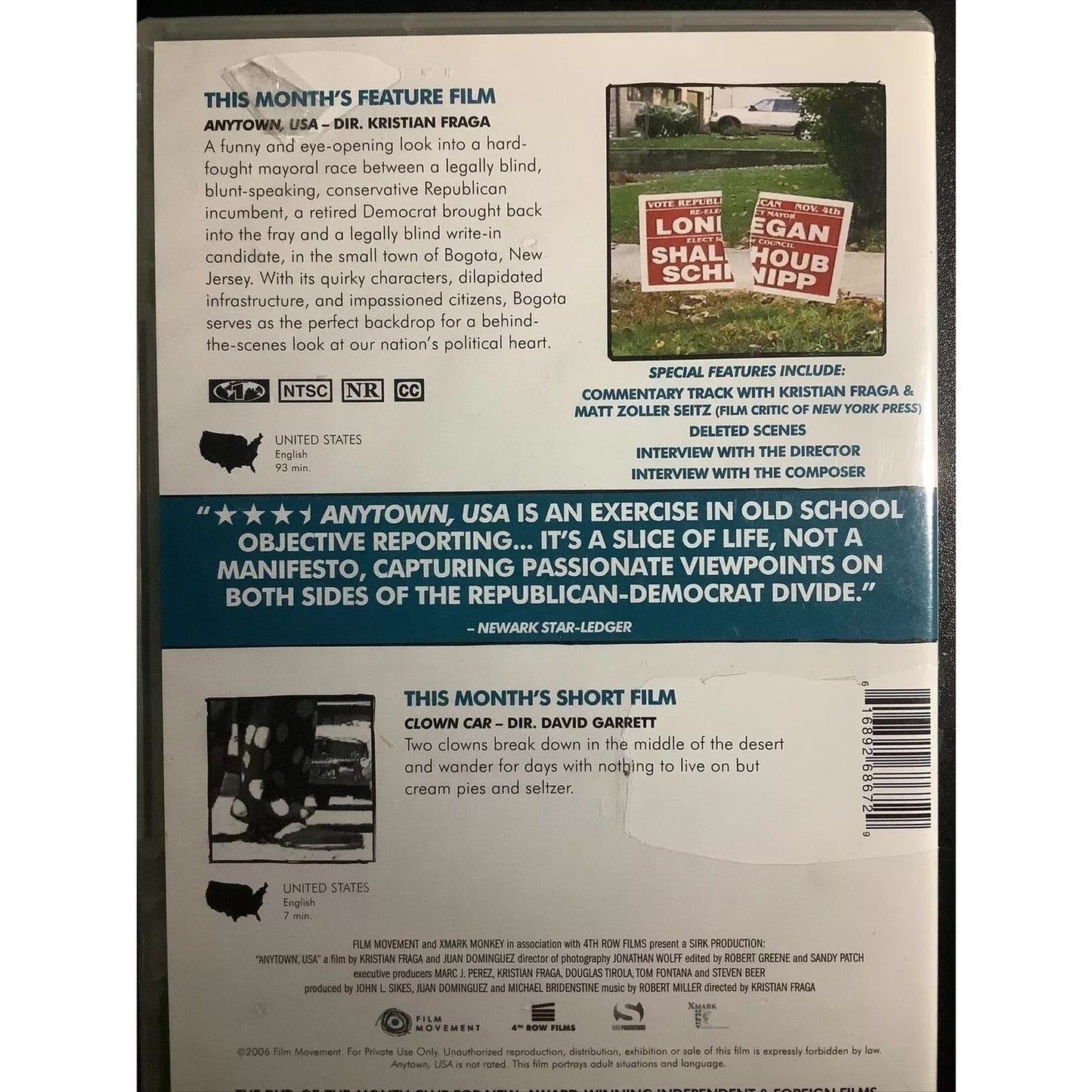 Anytown, USA (DVD) Brand New