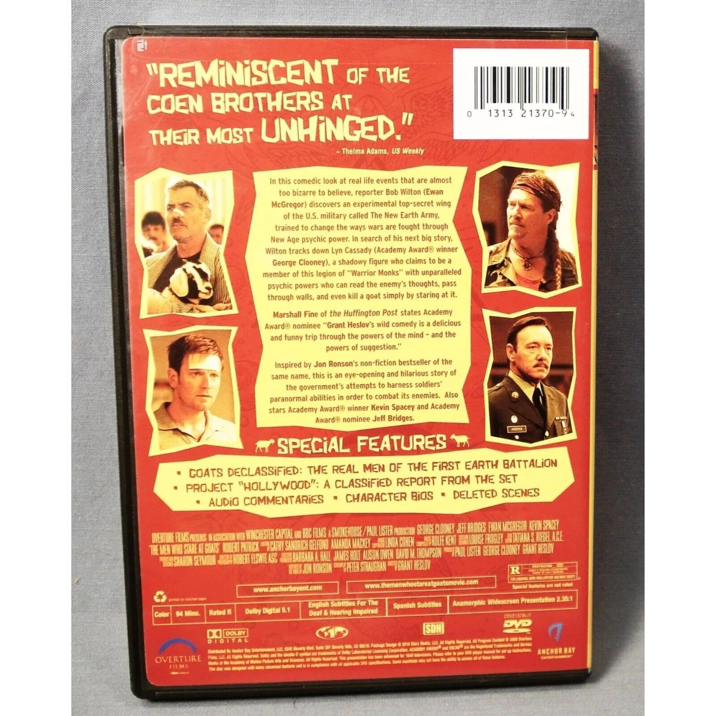 The Men Who Stare at Goats (DVD) Brand New