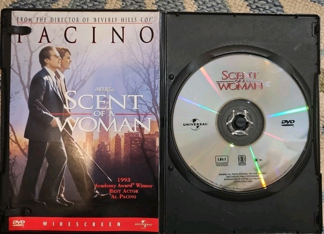 Scent of a Woman (DVD, 1992) Slim case cropped artwork tested