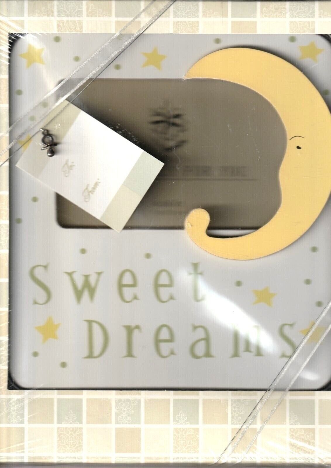 Sweet Dreams Gift Boxed 4" x 6" Photo Frame New Baby Moon Motif
