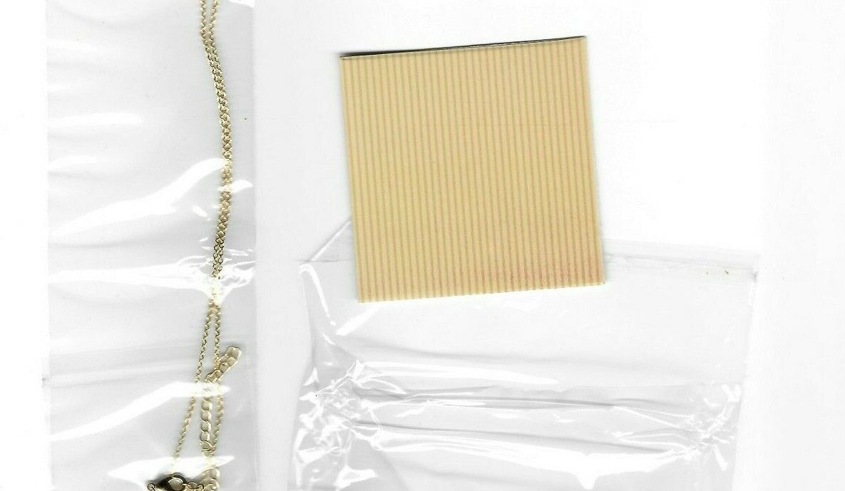 Heart Shaped Letter "C" Pendant / Charm Necklace w/ Mini Greeting Card & Box