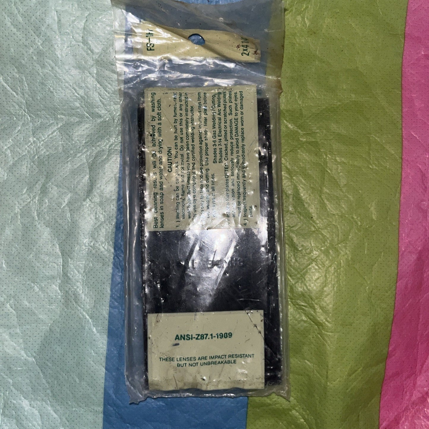 Green Diamond FS-1H filter shade 9-H 1/4 plate welding protectors Shade 10-4