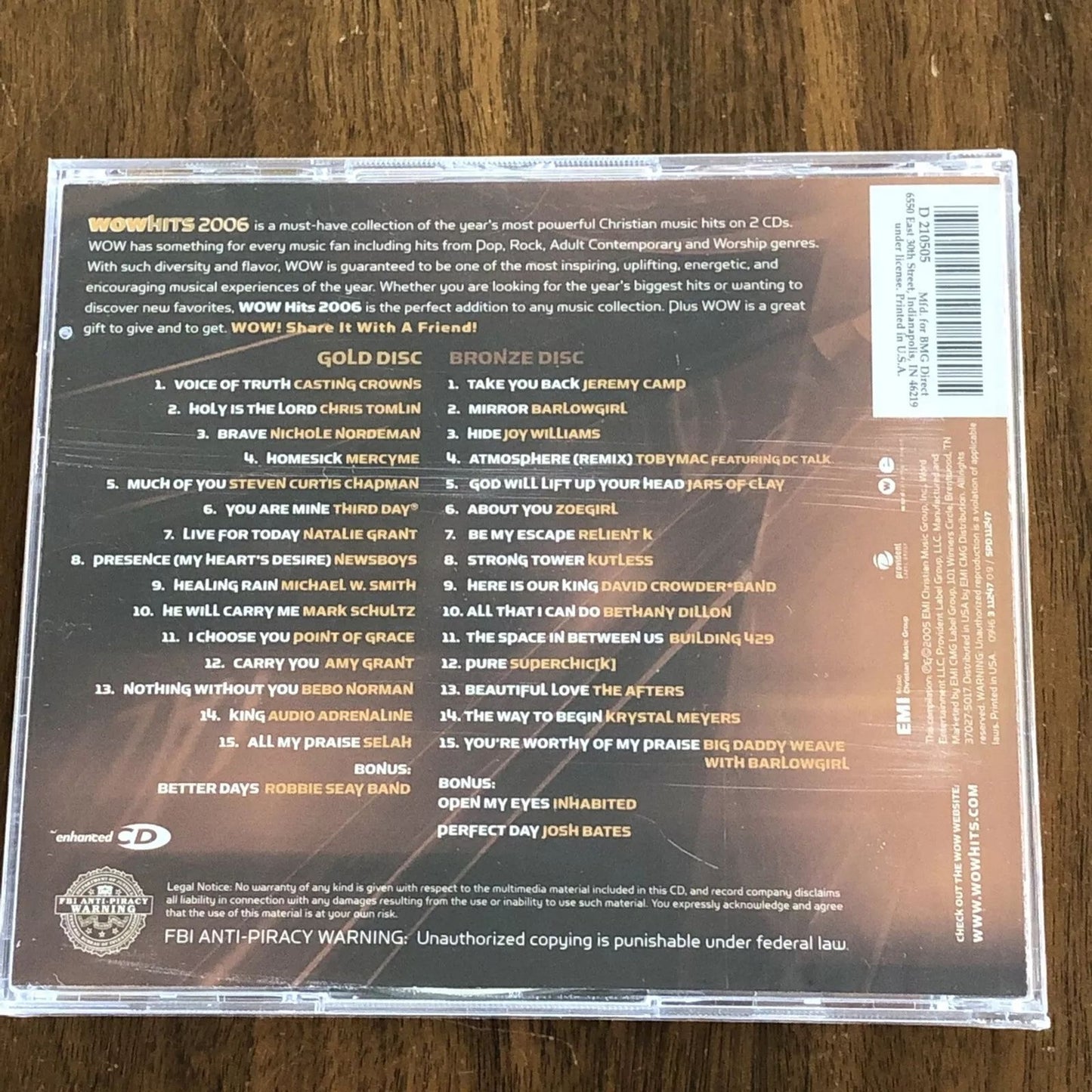 WOW Hits 2006 - 30 Top Christian Artists & Hits (CD) Factory Sealed