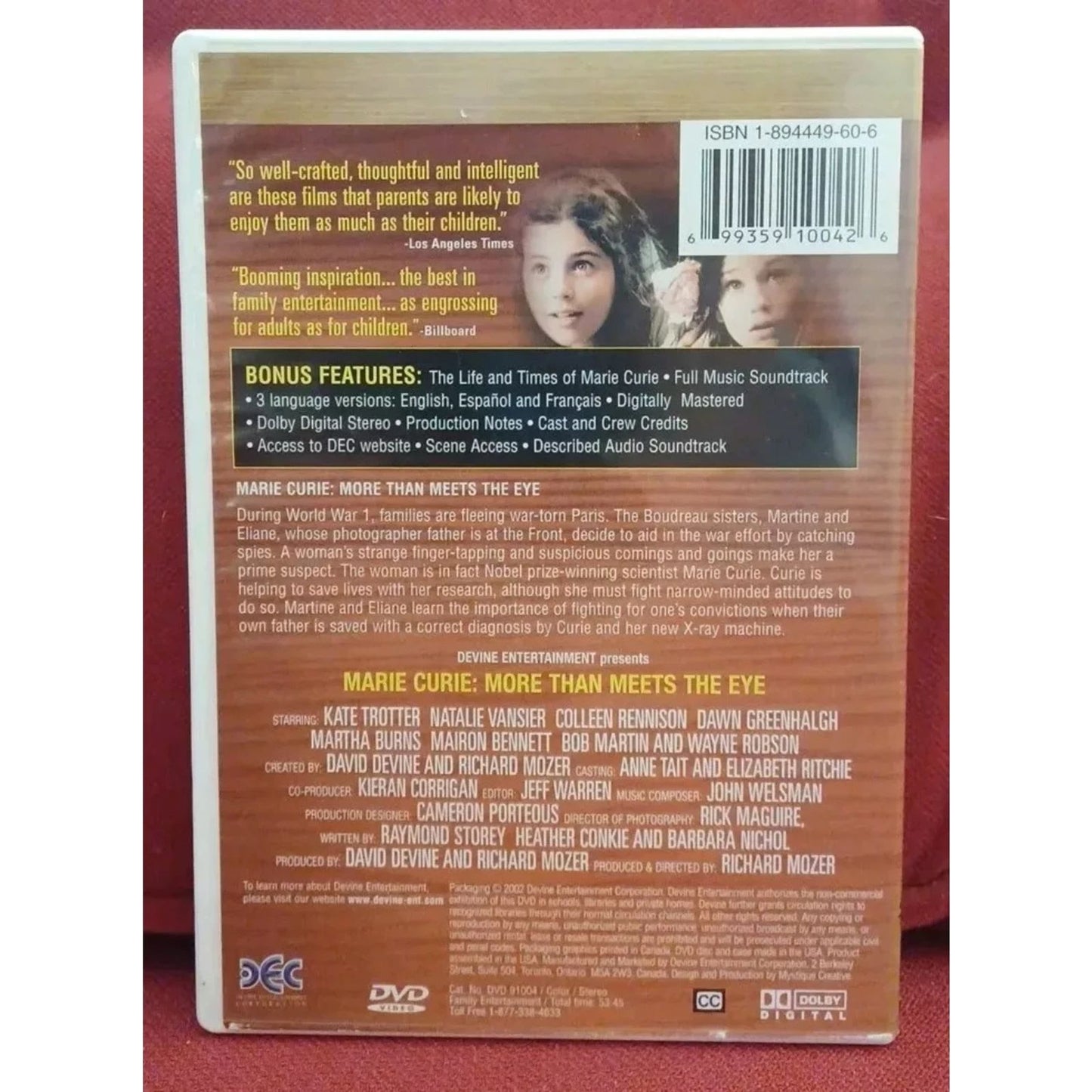 Marie Curie More Than Meets the Eye (DVD) HBO Inventor's Specials - NEW