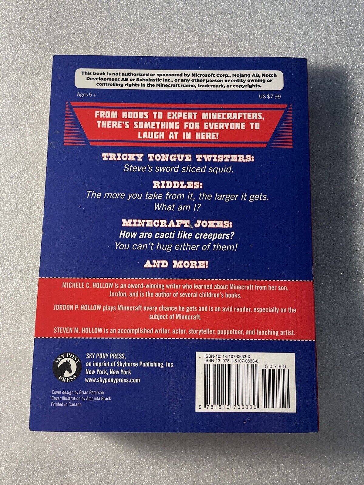 Jokes for Minecrafters Ser.: Jokes for Minecrafters : Booby Traps, Bombs,...