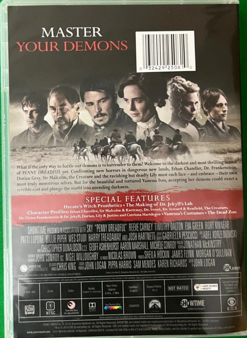 Penny Dreadful: The Complete Third Season (Final Season) (DVD) New