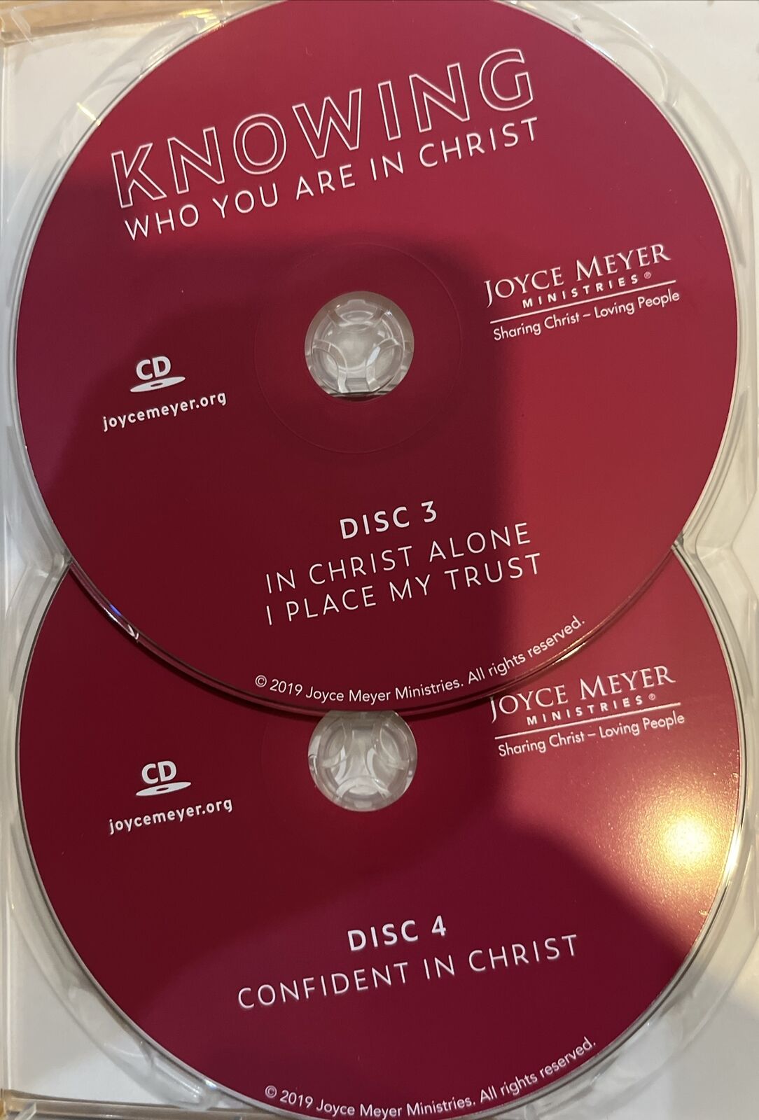 Knowing Who You Are In Christ Joyce Meyer AUDIO CD 4 Disc Set + Bonus DVD