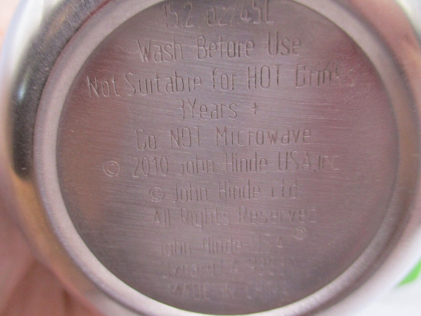 John Hinde Stainless Steel Kids Thermos "Riley" with Carabiner Clip