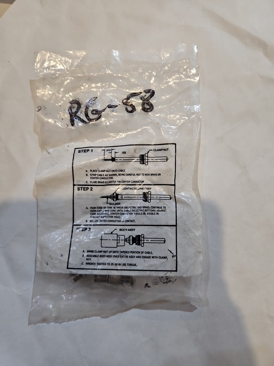 Trompeter RG58 Crimp To Coaxial TAI-101 Connector