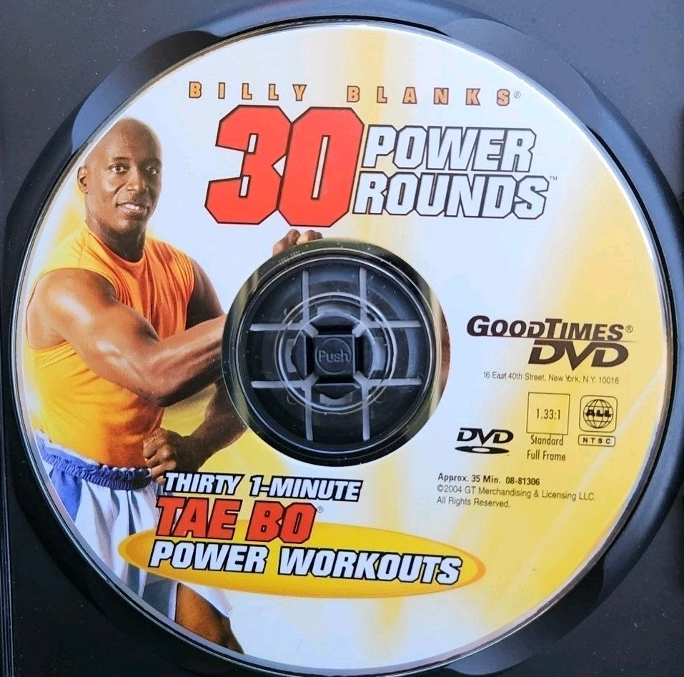 Billy Blanks Tae Bo 30 Rounds (DVD) Artwork Damaged. Tested. New Case
