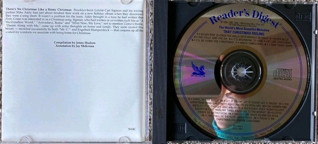 That Christmas Feeling The Worlds Most Beautiful Melodies Readers Digest CD 1998