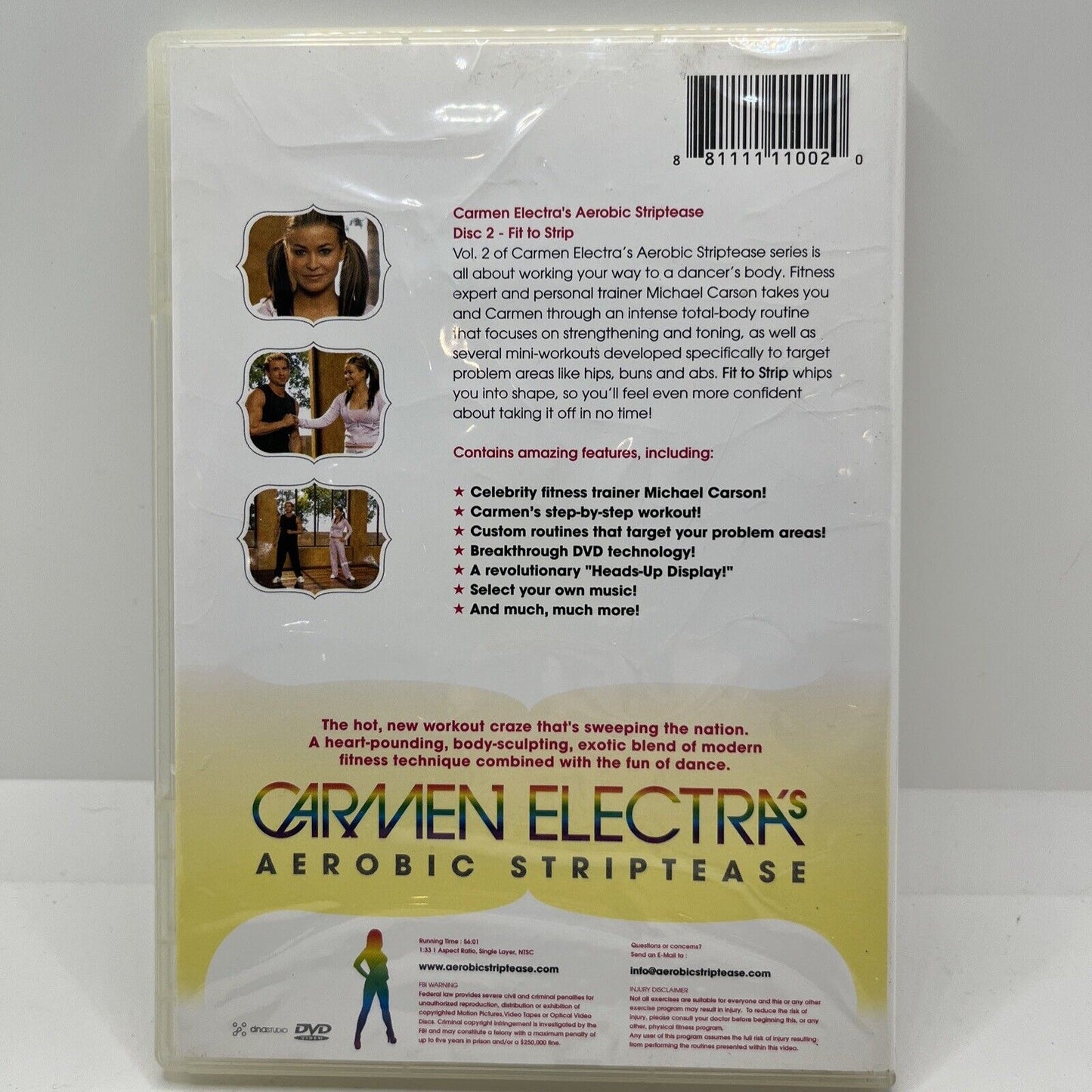 Carmen Electra Aerobic Striptease (Disc 2) DVD, NEW