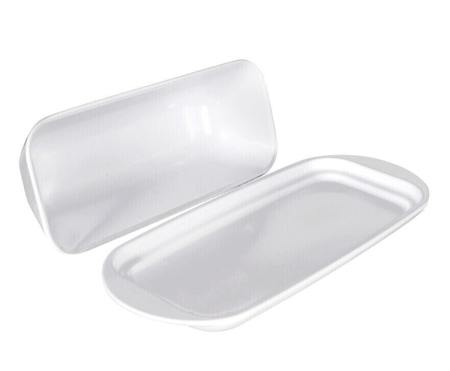Cooking Concepts White Melamine Butter Dish Dishwasher Safe