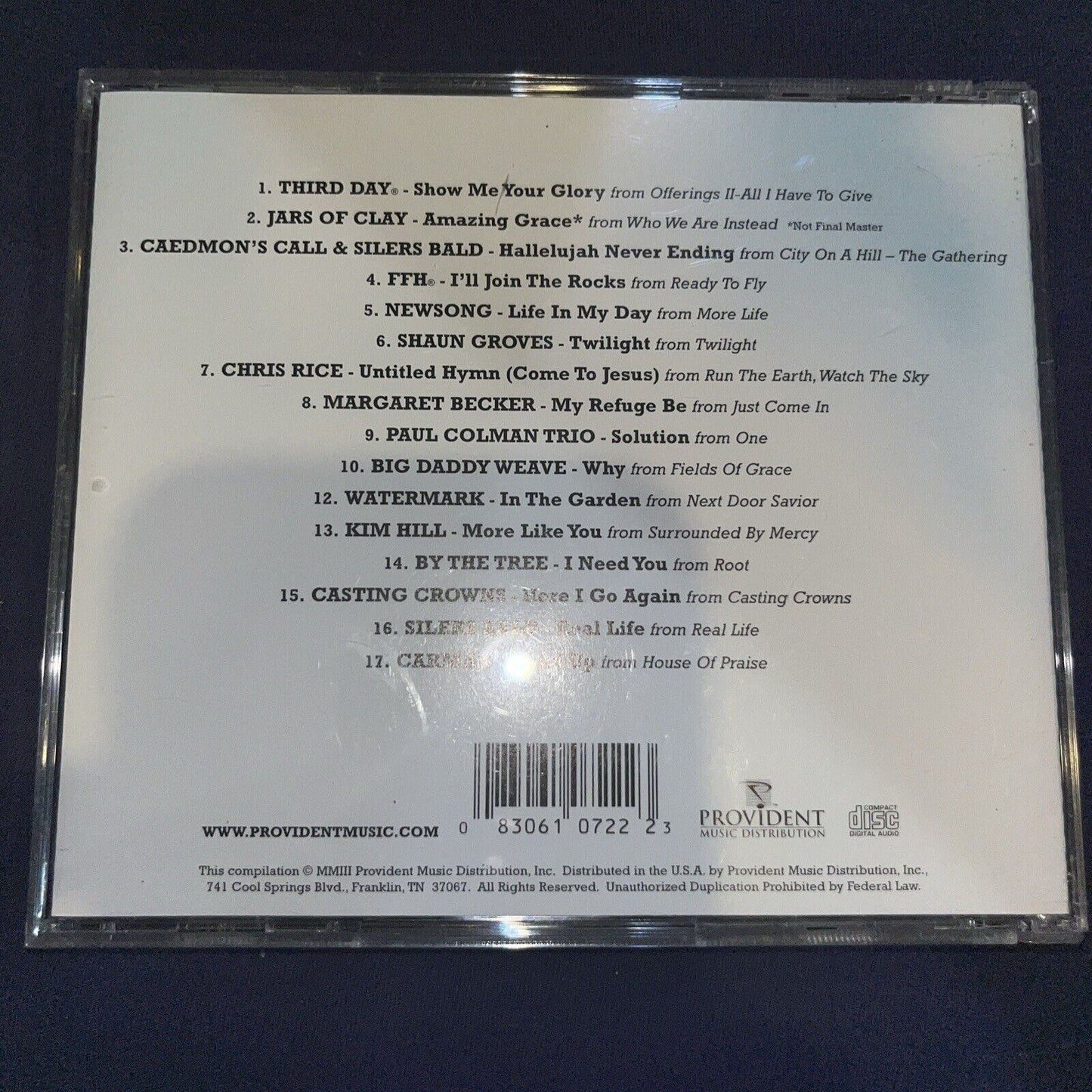 Blur: Music That Brings Focus by Various (CD, 2003, Provident) NEW SEALED