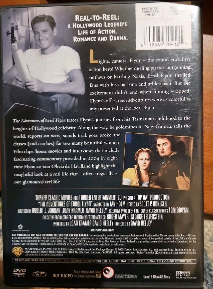 The Adventures of Errol Flynn (DVD, 2005) New Sealed