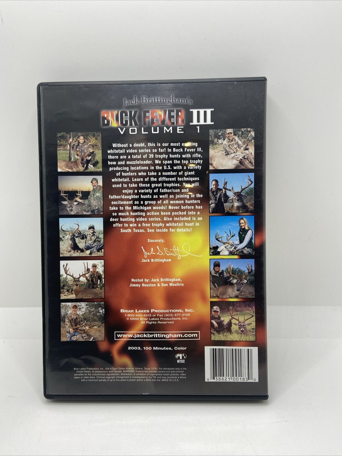 Jack Brittinghams Buck Fever III Volume 1 (DVD, 2003)