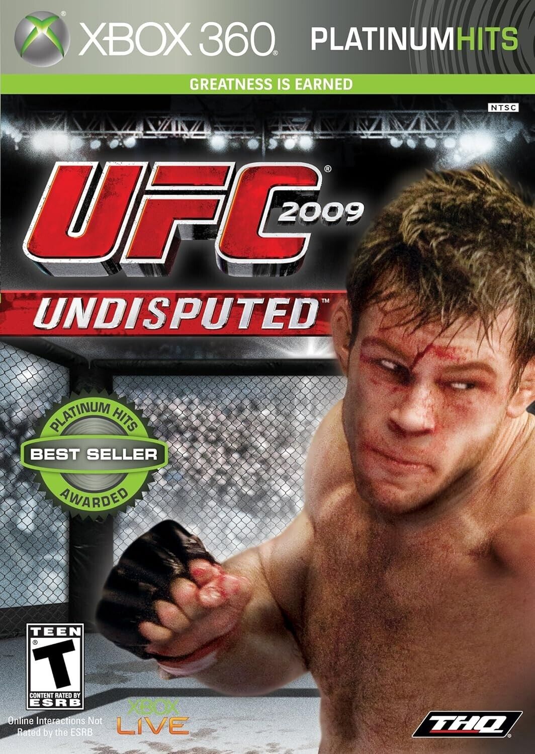 UFC Undisputed - Xbox 360 - Damaged Artwork. Tested. No Scratches. 