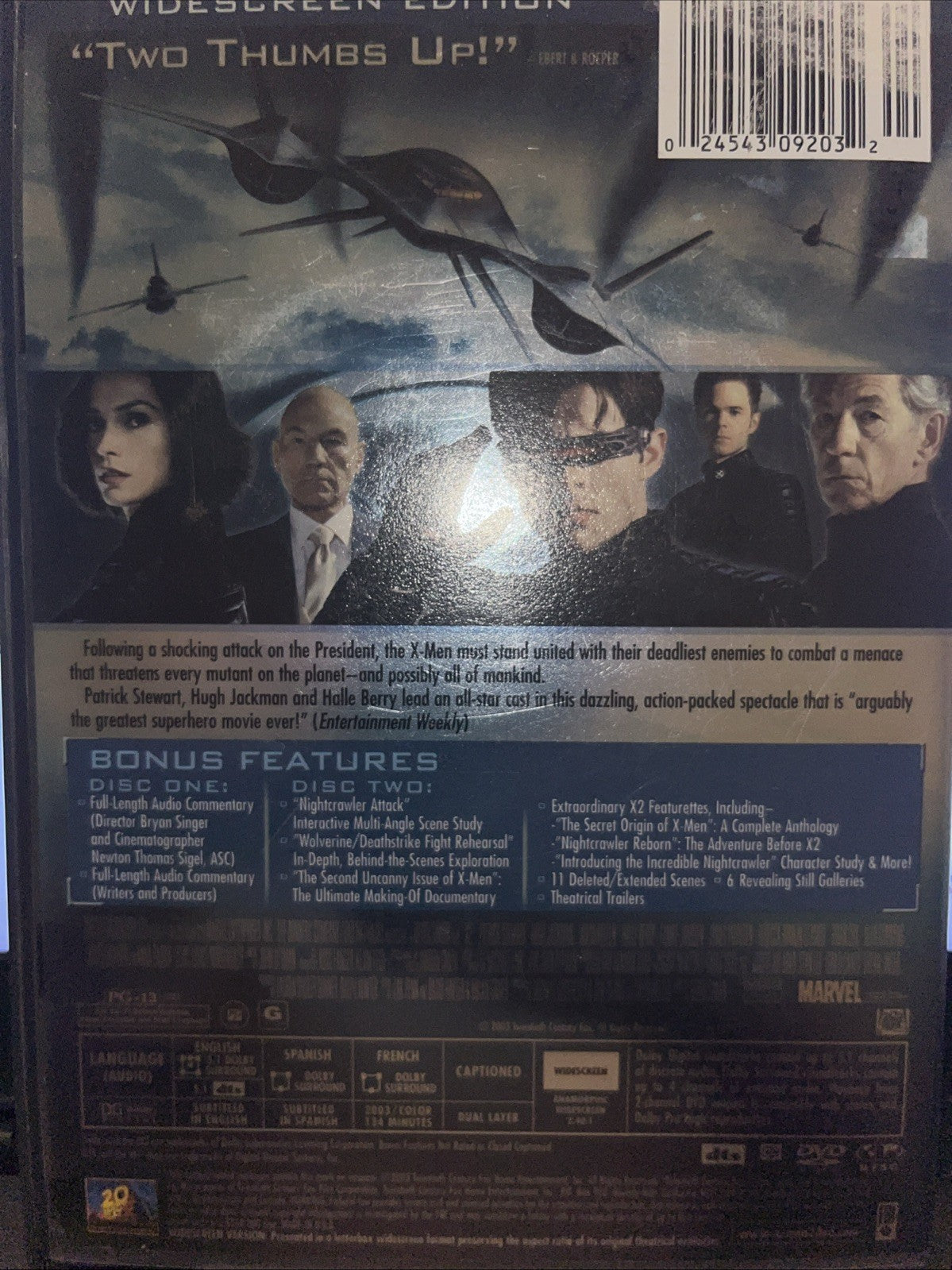 X2 X-Men United (DVD, 2003, Widescreen, 2-Disc)