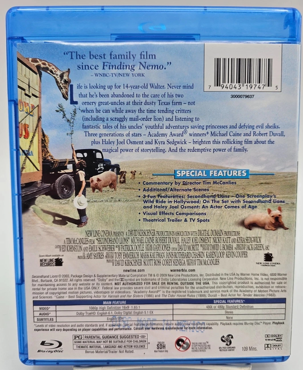 Secondhand Lions (2-Disc Blu-ray & DVD Combo, 2009)