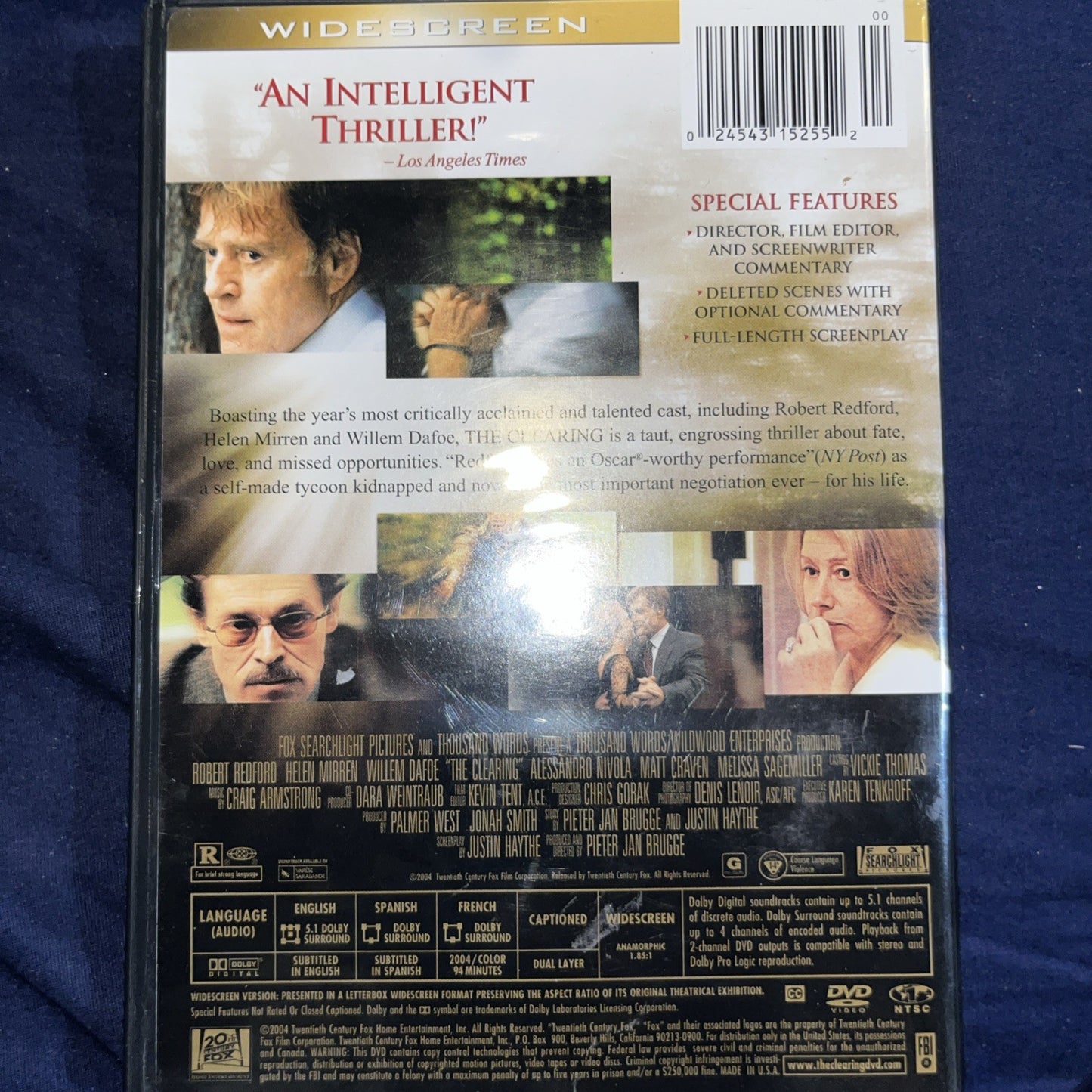 The Clearing (DVD, 2004, Widescreen) Sealed