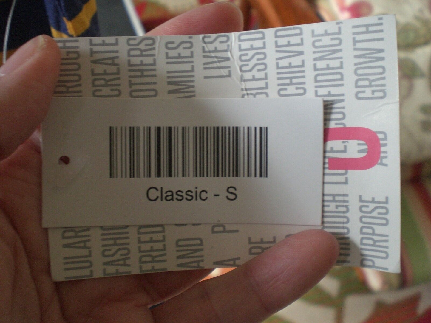 LuLaRoe Classic T Shirt Top Blouse Blue Mustard White Stripe NEW with Tags