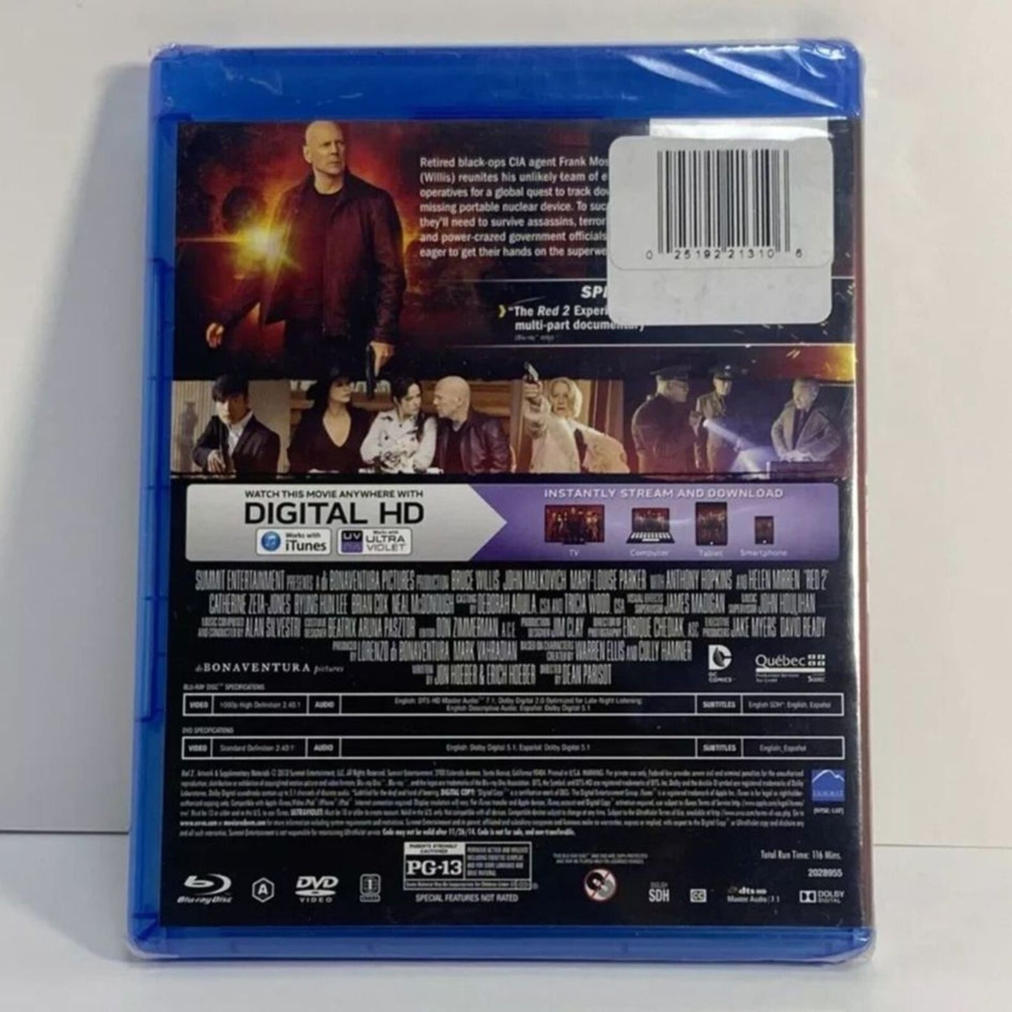Red 2 (Bluray / DVD) Brand New