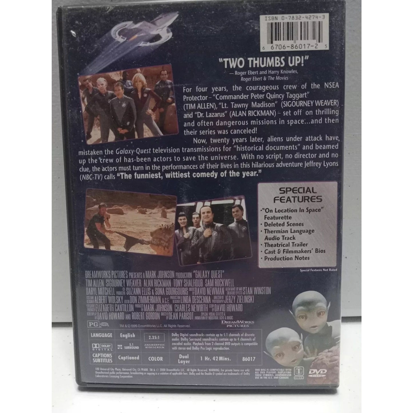 Galaxy Quest (DVD) Widescreen - Factory Sealed