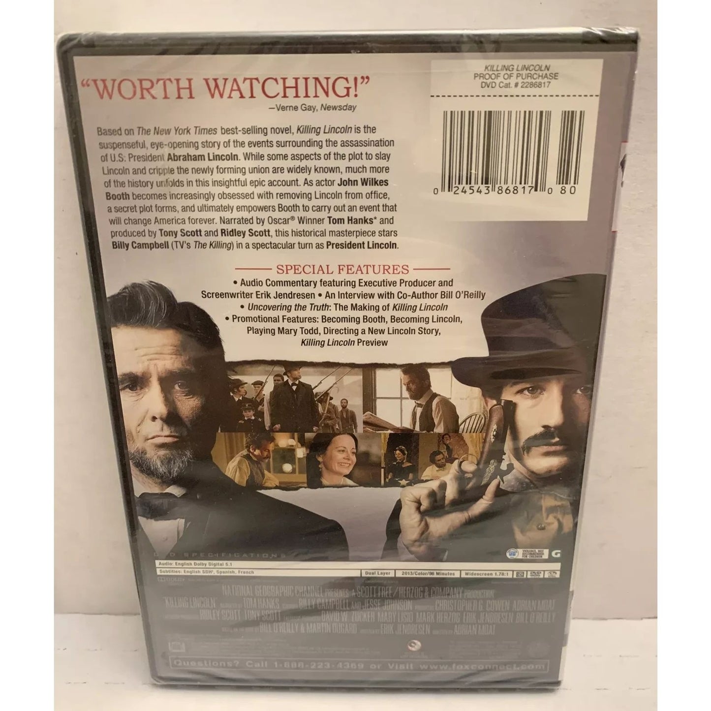 Killing Lincoln (DVD) Factory Sealed