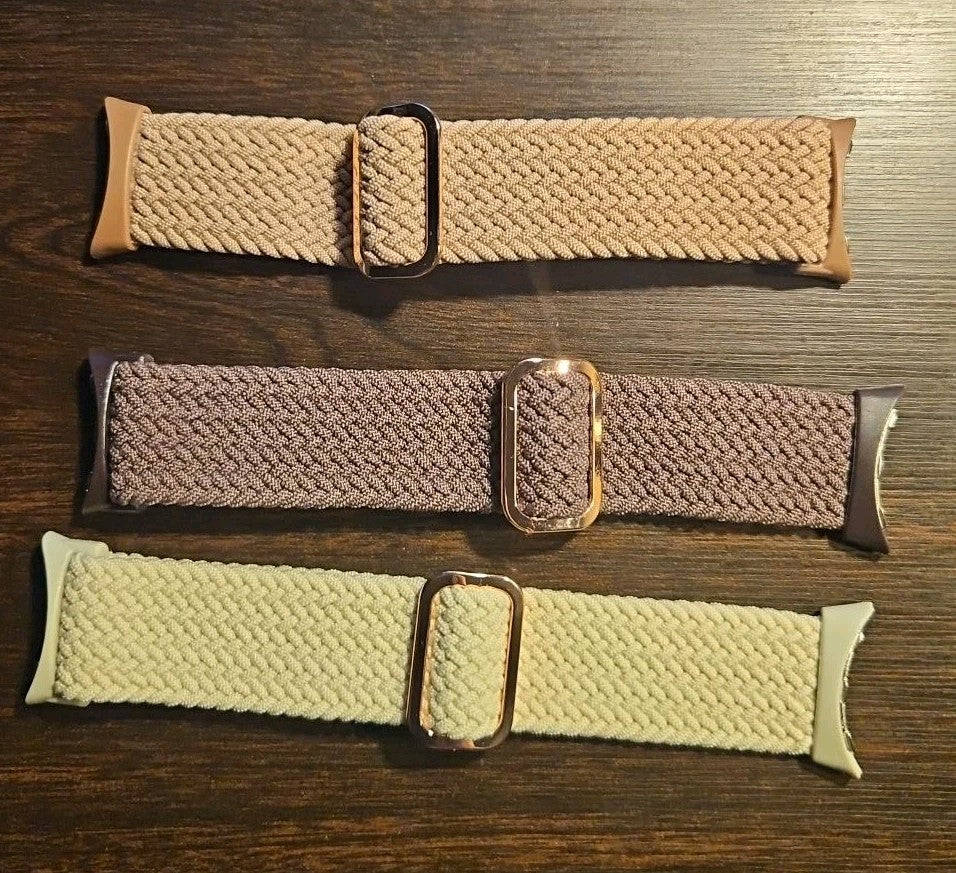 3 Braided Bands Samsung Galaxy Watch 7 6 5 4 FE Classic 40 44 45 46...