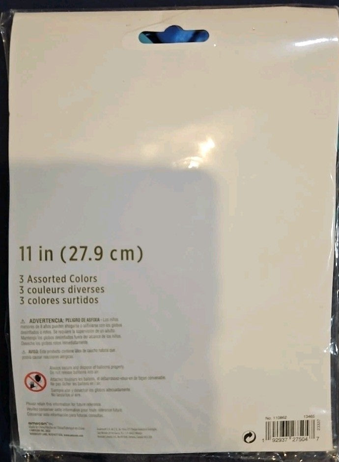 Aqua Blue 11-inch Latex Balloon Assortment 15 Per Pack Party Decorations