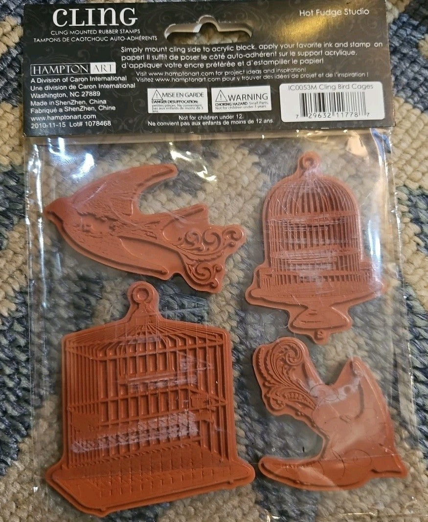 Cling: 4 Cli G Mounted Rubber Stamps