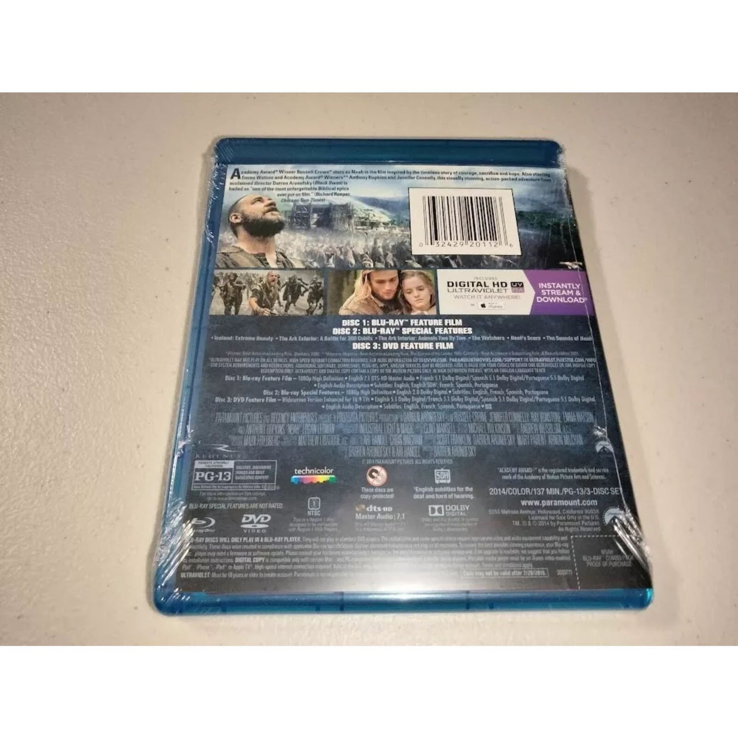 Noah (Bluray) Brand New