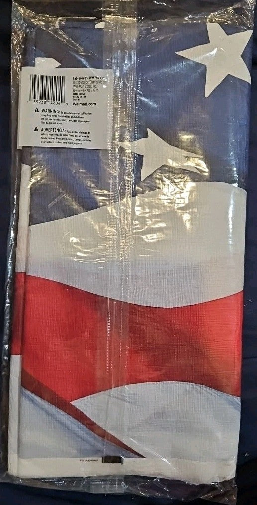 Stars & Stripes 54" x 88" Paper Table Cloth