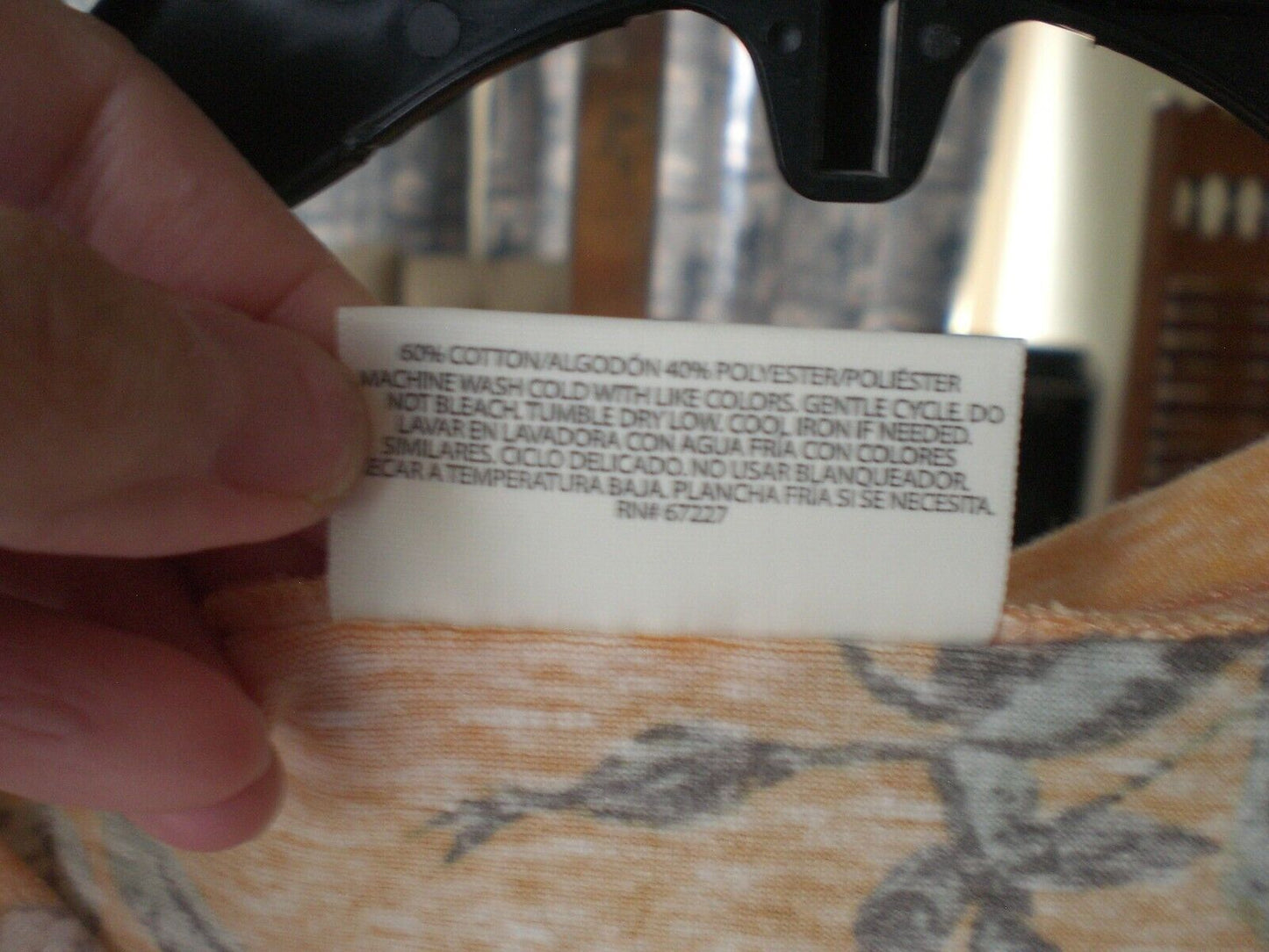 NWT Bobbie Brooks Mustard Floral Top Shirt Blouse SMALL