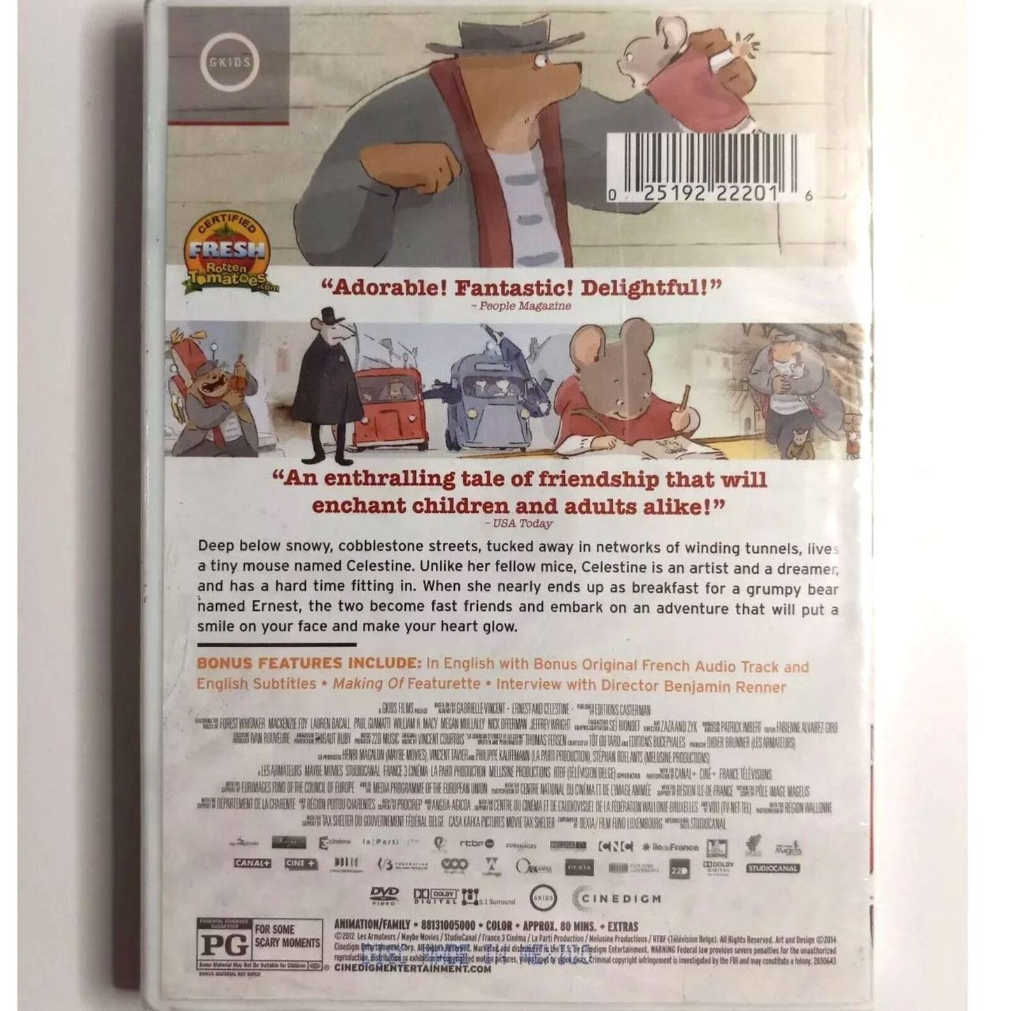 Ernest & Celestine (DVD) Brand New Sealed