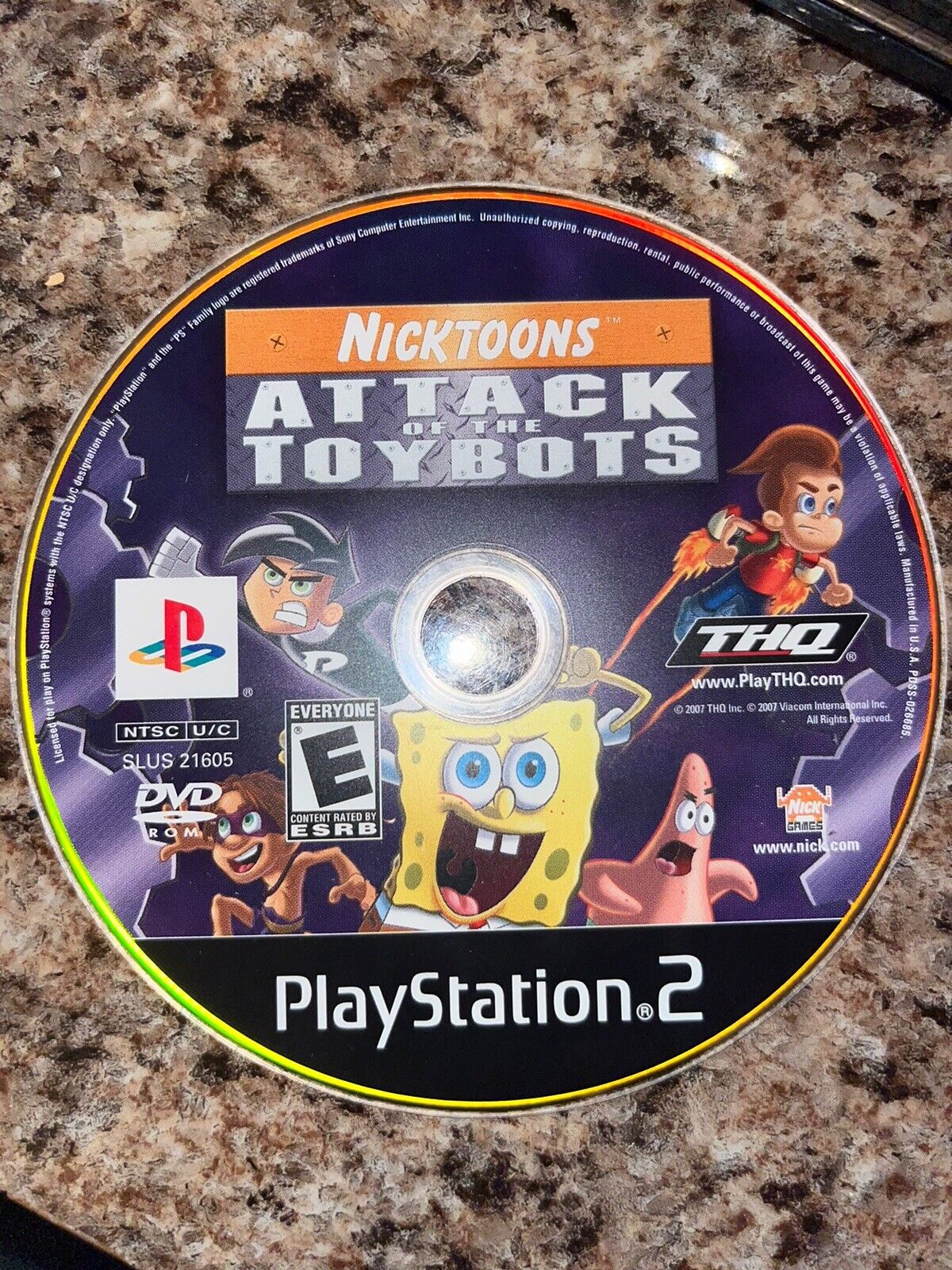 Nicktoons: Attack of the Toybots (Sony PlayStation 2, 2007) Replacement Disc