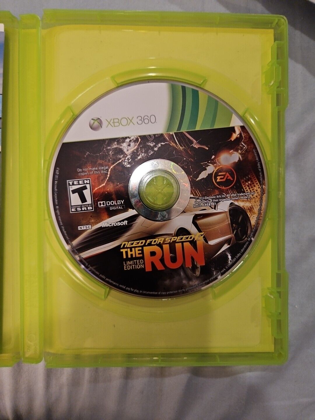 Need for Speed: The Run (Microsoft Xbox 360, 2011) Tested.