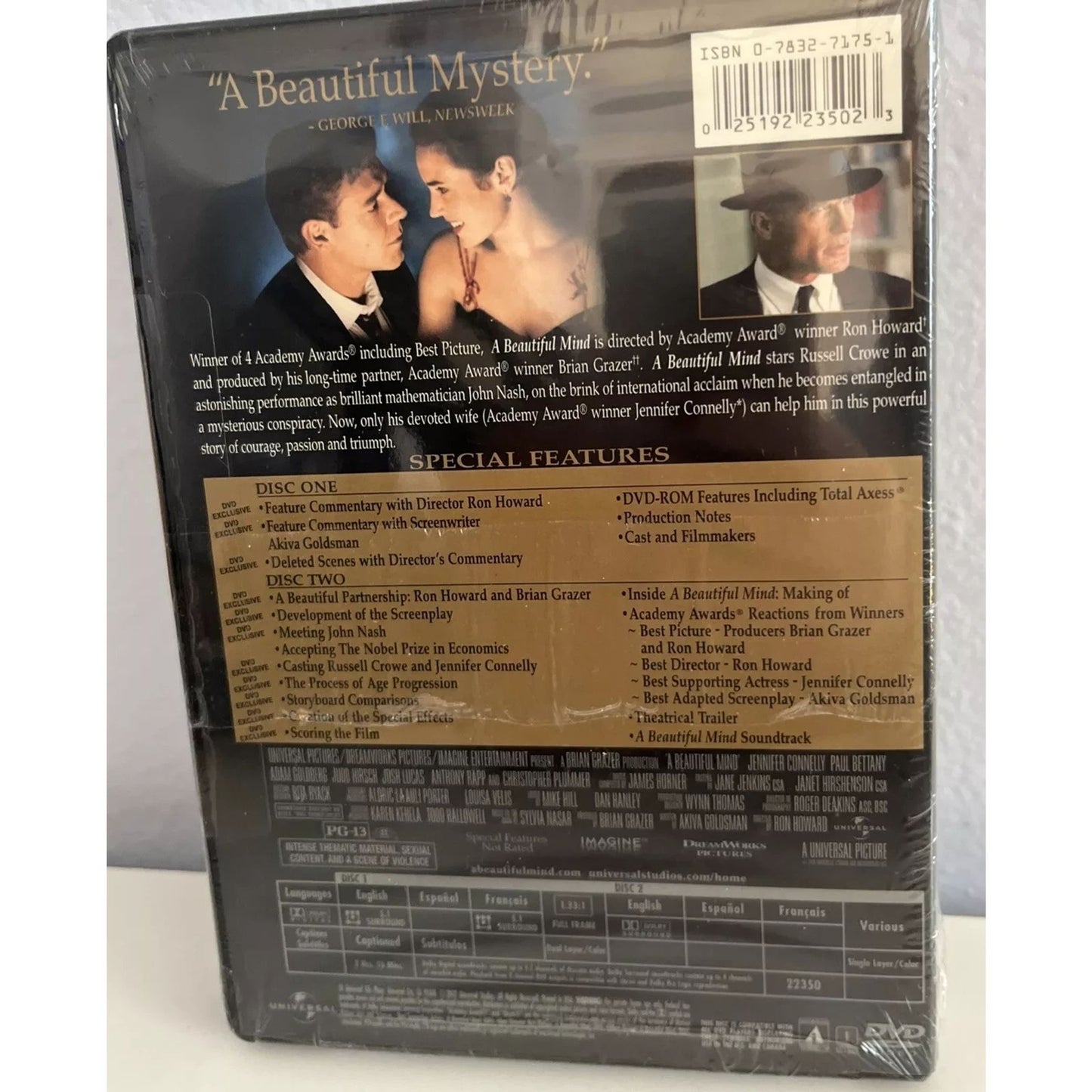 A Beautiful Mind (DVD) Factory Sealed - Full Screen Academy Awards Edition