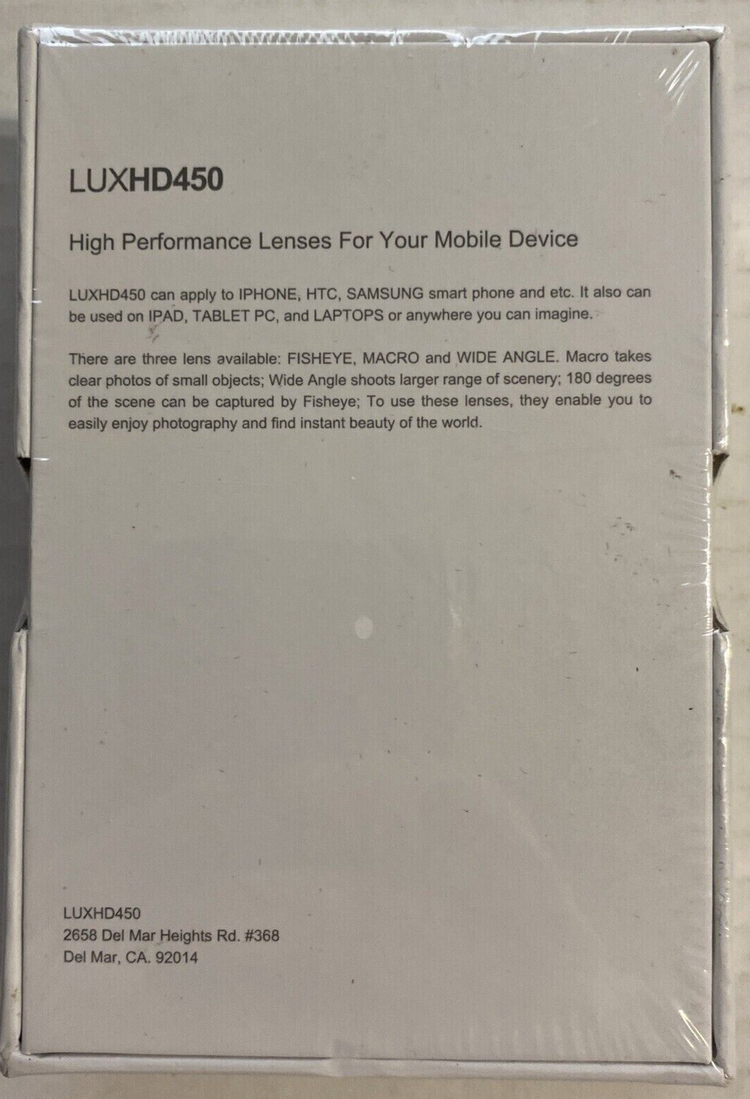 LUXHD450 3 in 1 Universal Clip Lens for Mobile Phones