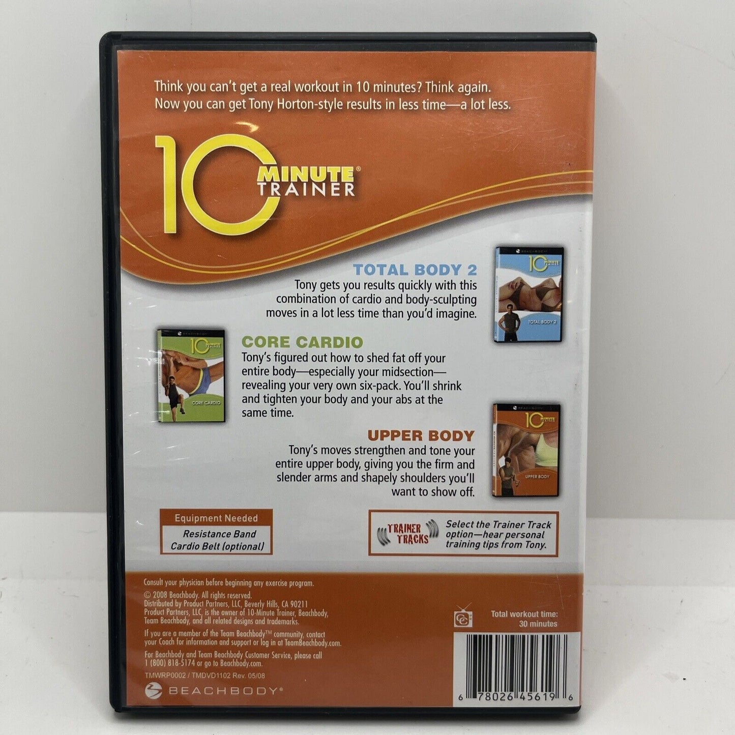 Tony Hortons 10 Minute Trainer: Total Body 2, Core Cardio, Upper Body (DVD)